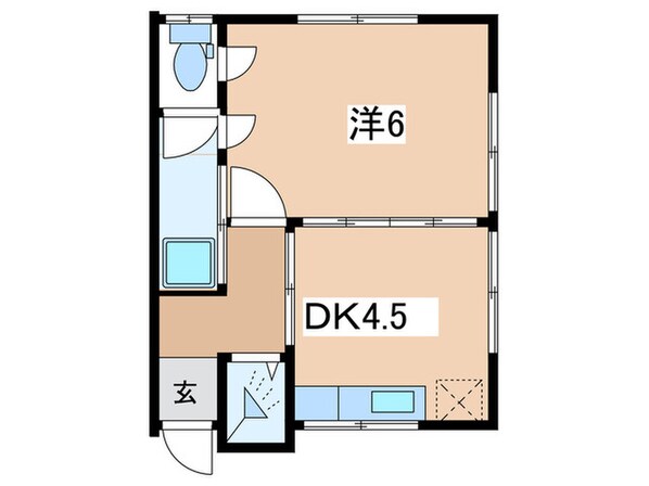 中戸川アパ－トの物件間取画像